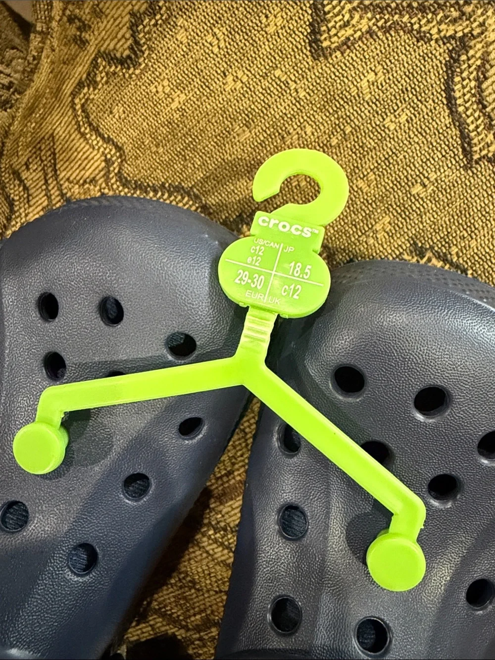 CROCS Kids Navy Blue Fleece-Lined